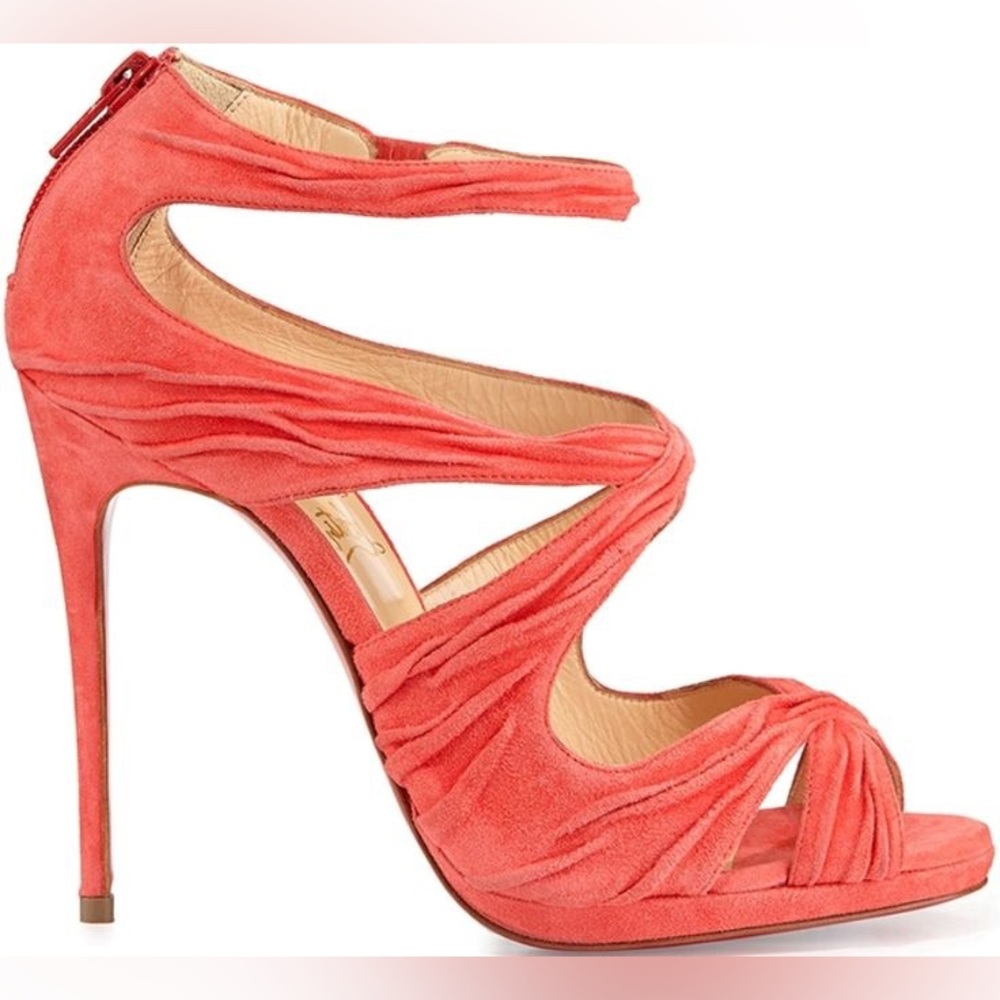 NWT Christian Louboutin Coral Suede Sandals EU40